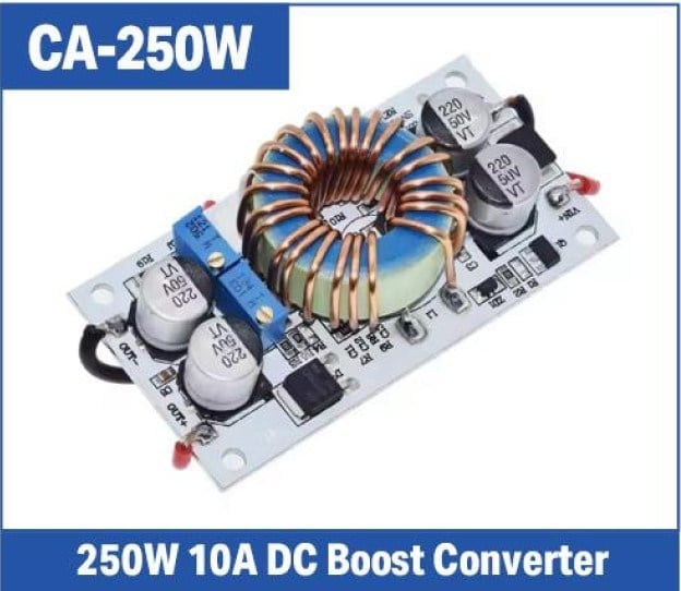 WEKO CA-250W 10A DC BOOST CONVERTER UNIVERSAL VOLTAJ YÜKSELTİCİ GÜÇ MODÜLÜ