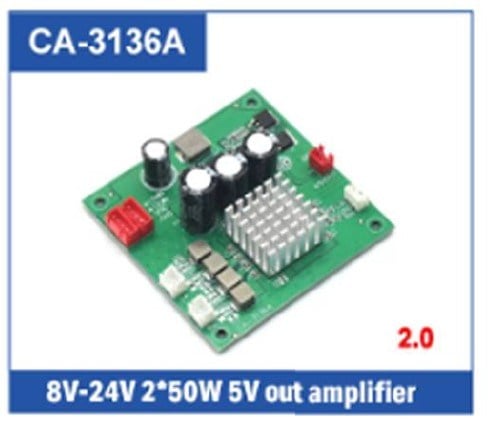 WEKO CA-3136A DC 8V-24V 2*50W AMPLİFİKATÖR KARTI