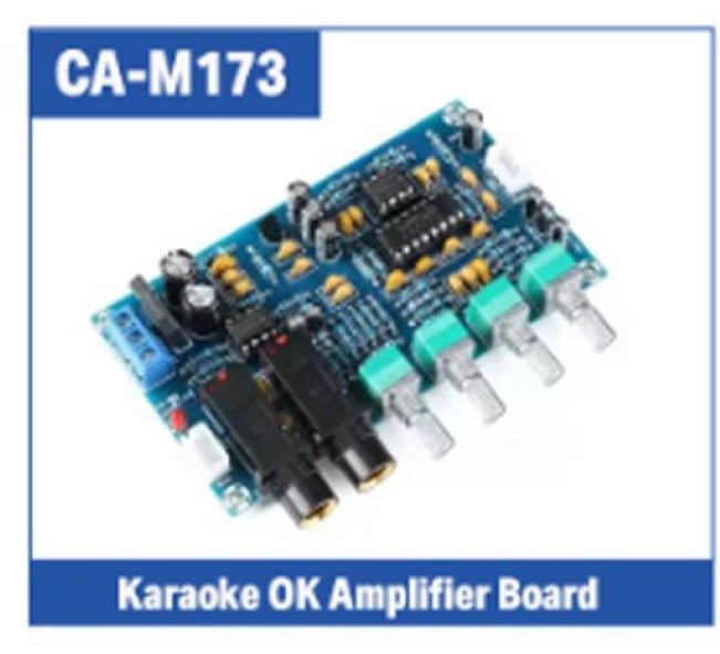 WEKO CA-M173 ÇİFT MİKROFON GİRİŞ - 4 AYAR DÜĞME KARAOKE AMPLİFİKATÖR KARTI - SES MODÜLÜ