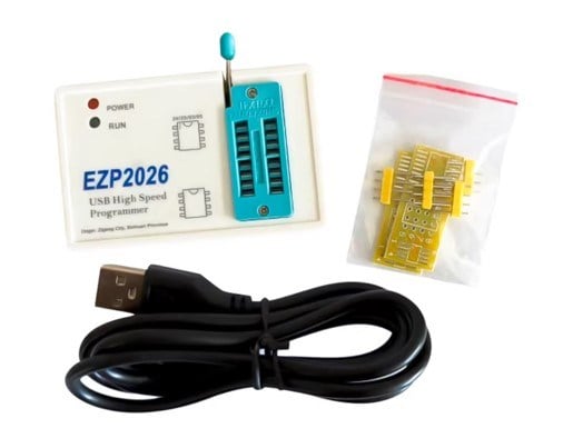WEKO EZP2026 YÜKSEK HIZLI USB PROGRAMLAYICI 23/25/93/95 SERİSİ SPI FLASH EEPROM BIOS YAZICI VE ADAPTÖR SETİ