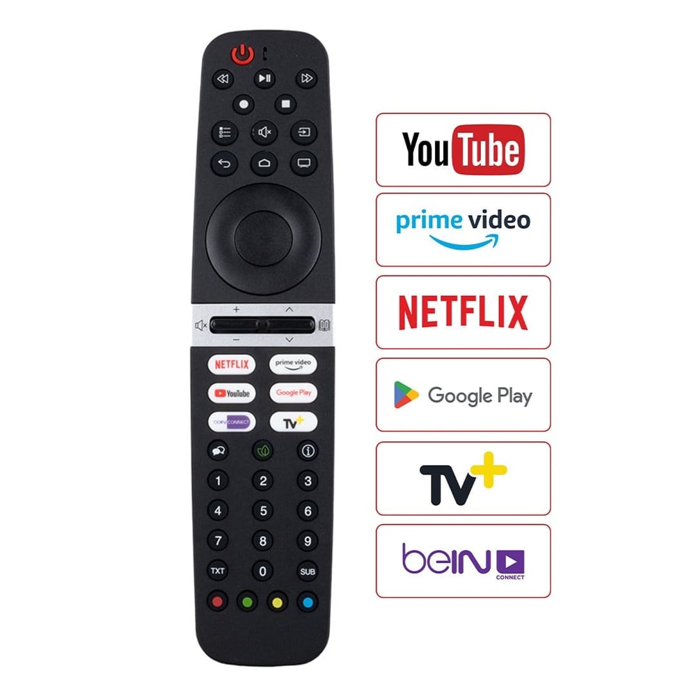 WEKO KL ARÇELİK SES KOMUTSUZ NETFLIX-PRIME VIDEO-BEINCONNECT-GOOGLE PLAY-YOUTUBE-TV+ TUŞLU  LCD LED TV KUMANDA