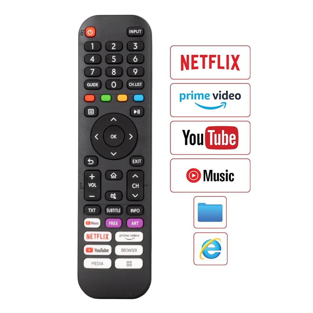 WEKO KL AWOX EN2J30H NETFLIX-YOUTUBE-PRIME VIDEO TUŞLU LCD LED TV KUMANDA (21786=8135) (40174=21786)