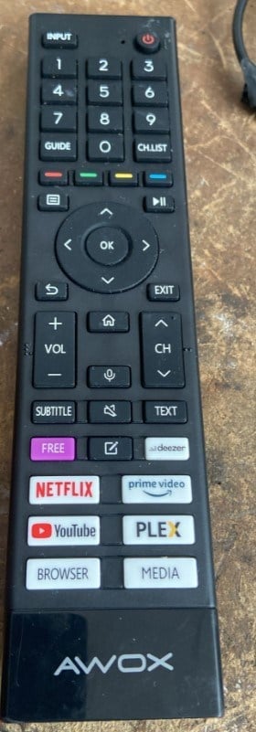 WEKO KL AWOX NETFLIX-PRIME VIDEO-YOUTUBE-PLEX-BROWSER-MEDIA TUŞLU LCD LED TV KUMANDA (28368=21786)