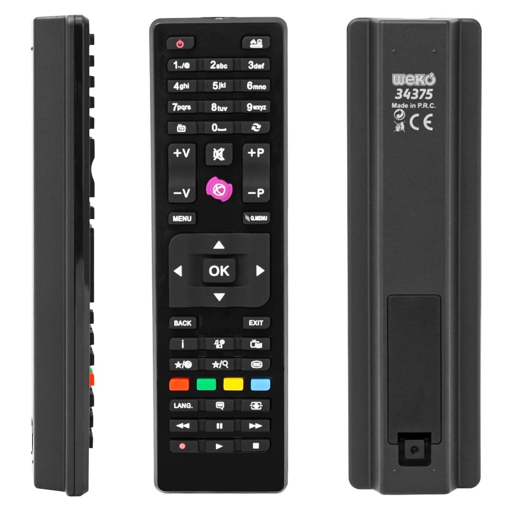 WEKO KL TELEFUNKEN- VESTEL-SEG-REGAL RC4875 KARE GÖBEK MİNİ LCD LED TV KUMANDA
