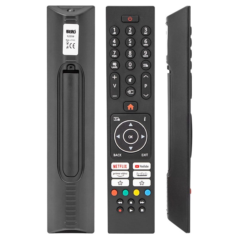 WEKO KL VESTEL 43135P*REGAL 49R7540U*HITACHI NETFLIX-PRIME VIDEO-YOUTUBE-TWITCH TUŞLU LCD TV KUMANDA