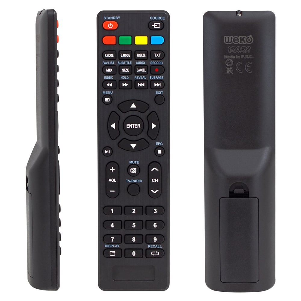 WEKO KL YUMATU 314B-PROFİLO-ROWELL RL-8032V UYDULU LCD LED TV KUMANDA