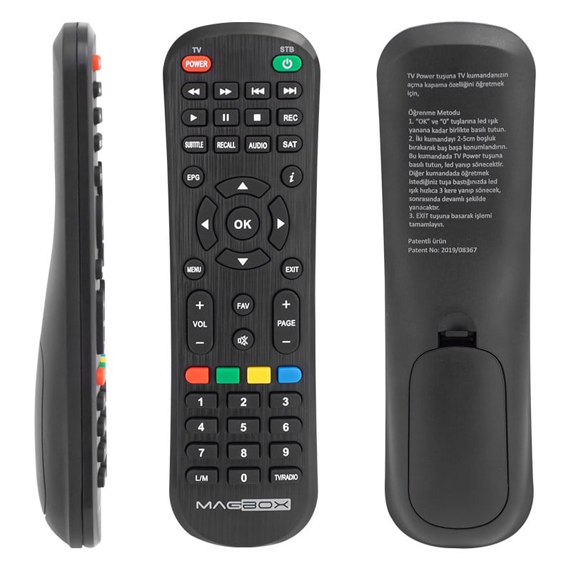 WEKO KR MAGBOX LM'Lİ DRAGON LUNA 2020 SERİSİ TV ÖZELLİKLİ AKILLI UYDU KUMANDASI (TÜM LM'Lİ KUMANDALARA UYAR)