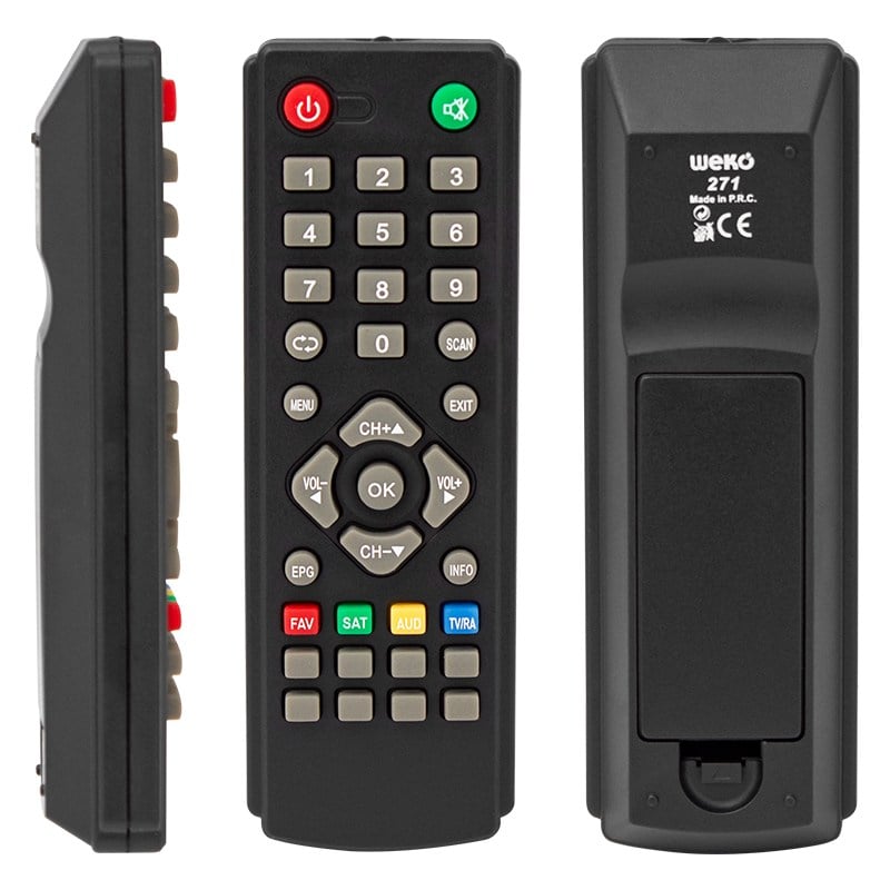 WEKO KR MAGBOX PRETTY*TRİSTAR*TECHSTAR*TRİMAX**ROSE DR-5025 EPG'Lİ SD UYDU KUMANDASI (40012=271)