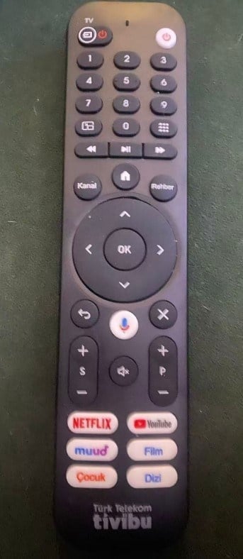 WEKO KR TİVİBU TURK TELEKOM NETFLIX-YOUTUBE-MUUD-FİLM-ÇOCUK-DİZİ TUŞLU SES KOMUTLU UYDU KUMANDASI