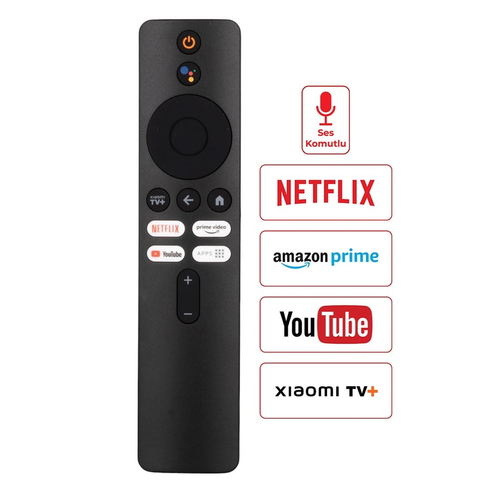WEKO KR XIAOMI NETFLIX PRIME VIDEO YOUTUBE TUŞLU SES KOMUTLU KUMANDA