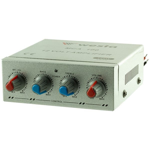 WEKO MCA-100 MİNİ - 12 VOLT PAZARCI ANFİSİ (4 OHM-150 WATT)