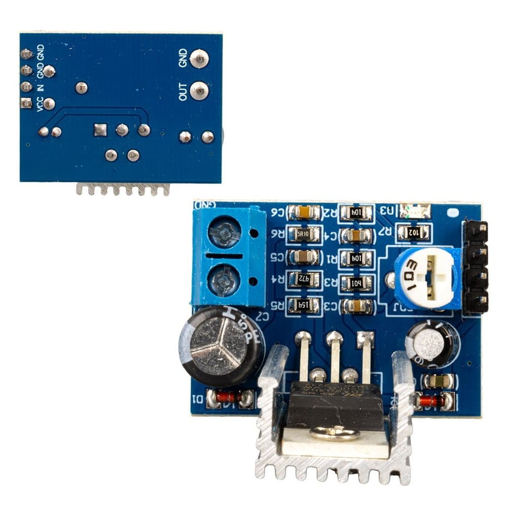 WEKO TDA2030A SES YÜKSELTİCİ POWER SUPPLY MODÜL 6-12V SINGLE DİMMER AYARLI MİNİ AMFİ