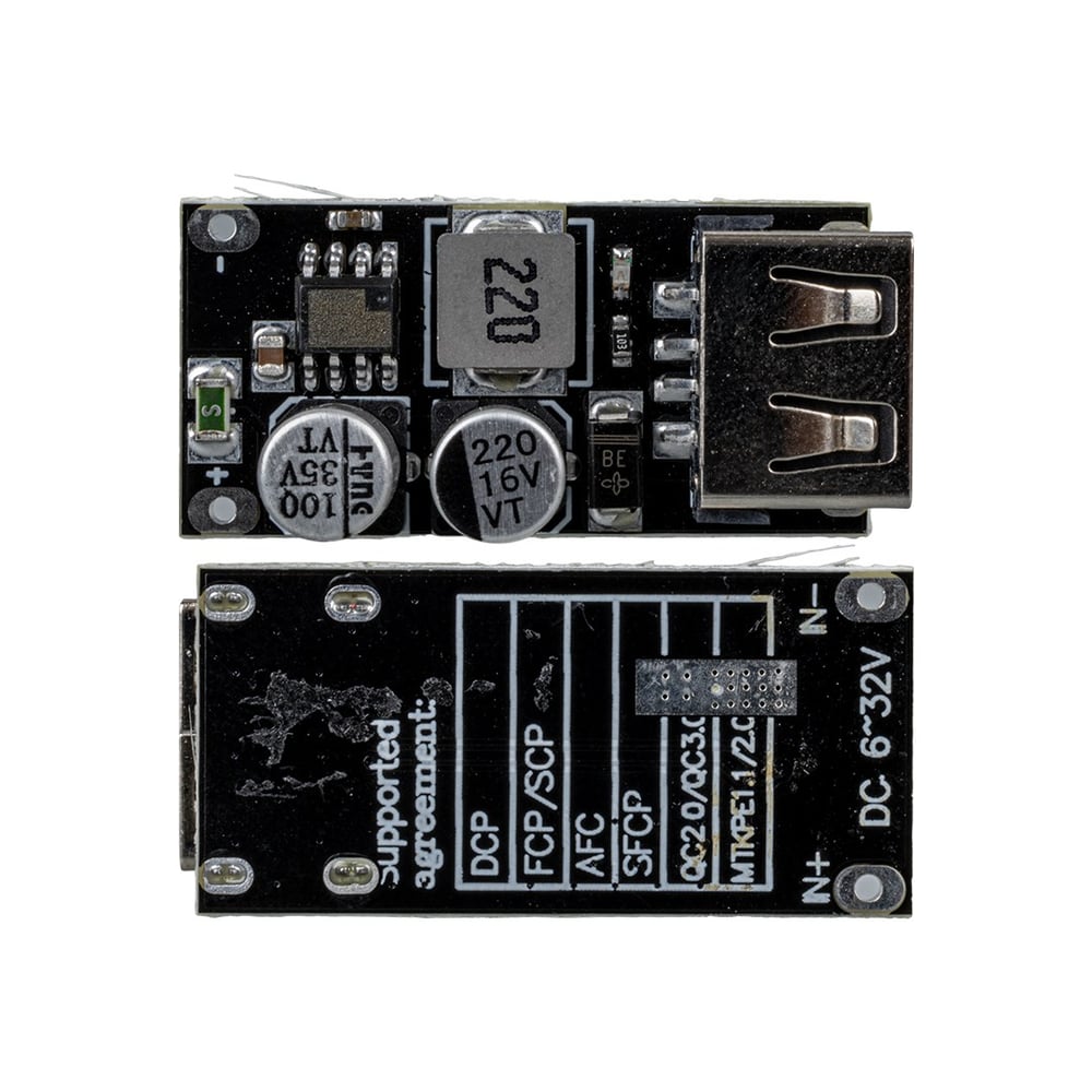 WEKO WK-22853 USB-A DC VOLTAJ DÜŞÜRÜCÜ MODÜL TELEFON ŞARJ DEVRESİ GİRİŞ 6-32V ÇIKIŞ 5V TO Q.C3.0 STEP DOWN