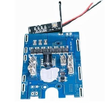WEKO WK-31526 MAKITA DC UYUMLU 6 MOSFET SICAKLIK KONTROL + PİL SEVİYE GÖSTERGE PANEL BMS KORUMA KART DEVRESİ