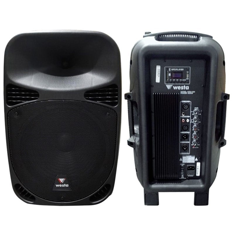 WESTA WSA-12A 30 CM 300 WATT USB/SD/BT İKİ YOLLU HORN HOPARLÖR ÇIKIŞLI AKTİF KABİN HOPARLÖR