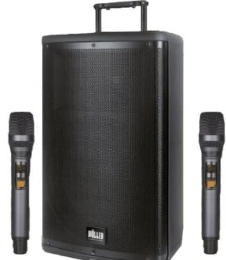 WOLLER W-1540 DSP 15'' 400 WATT USB/SD /BT/TWS ÇİFT EL MİK TAŞINABİLİR AKTİF HOPARLÖR