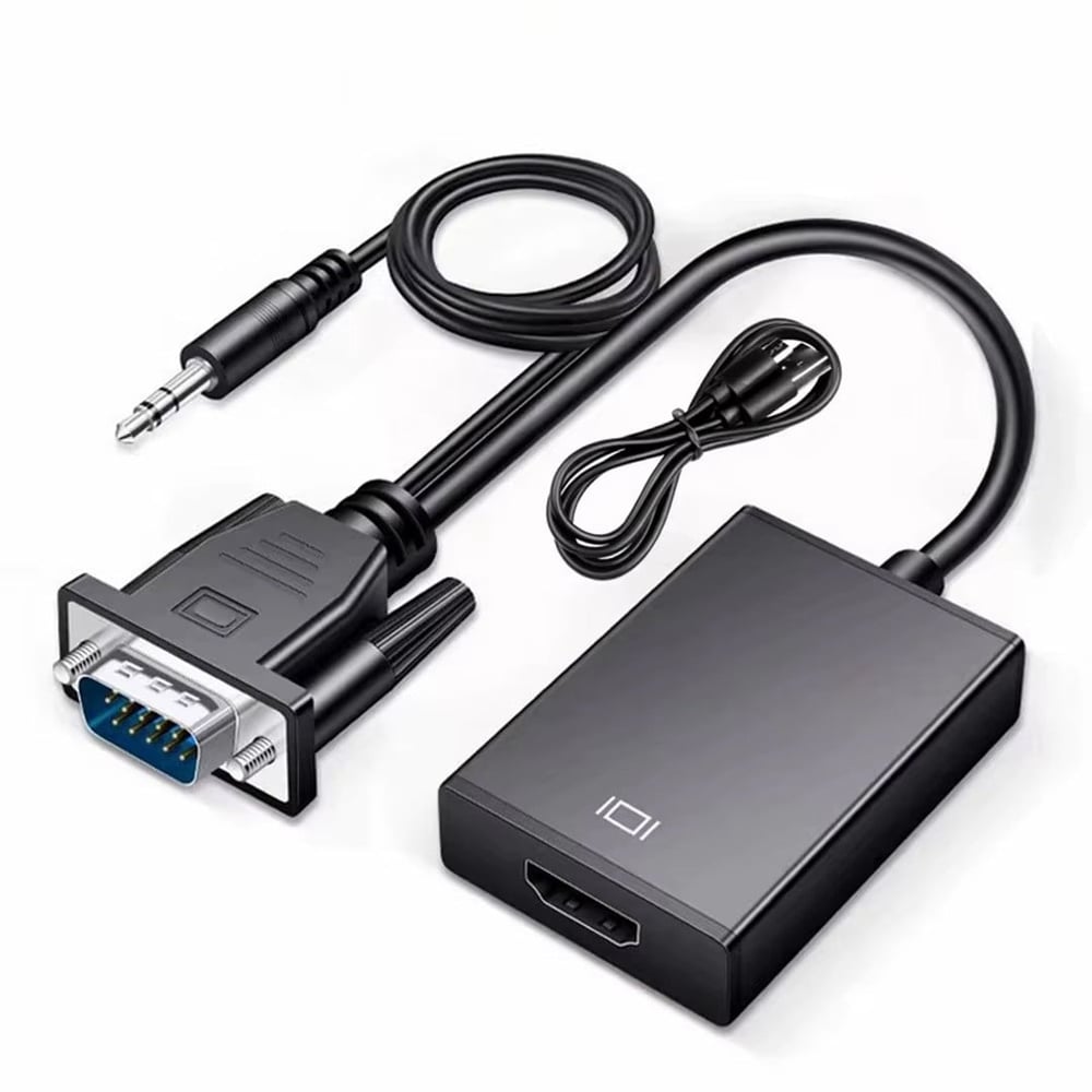 X-LEVEL X-TRAK XCC7804 SES GİRİŞLİ VGA TO HDMI DÖNÜŞTÜRÜCÜ (45 CM AUX KABLO 15 CM VGA KABLO)