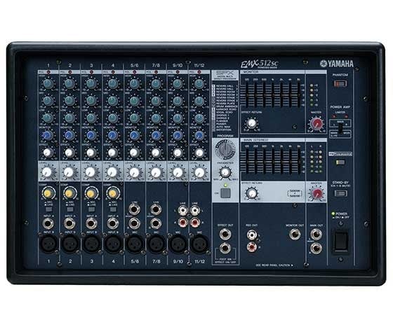YAMAHA EMX-512SC 12 KANAL 2X500 WATT KÜP MİXER
