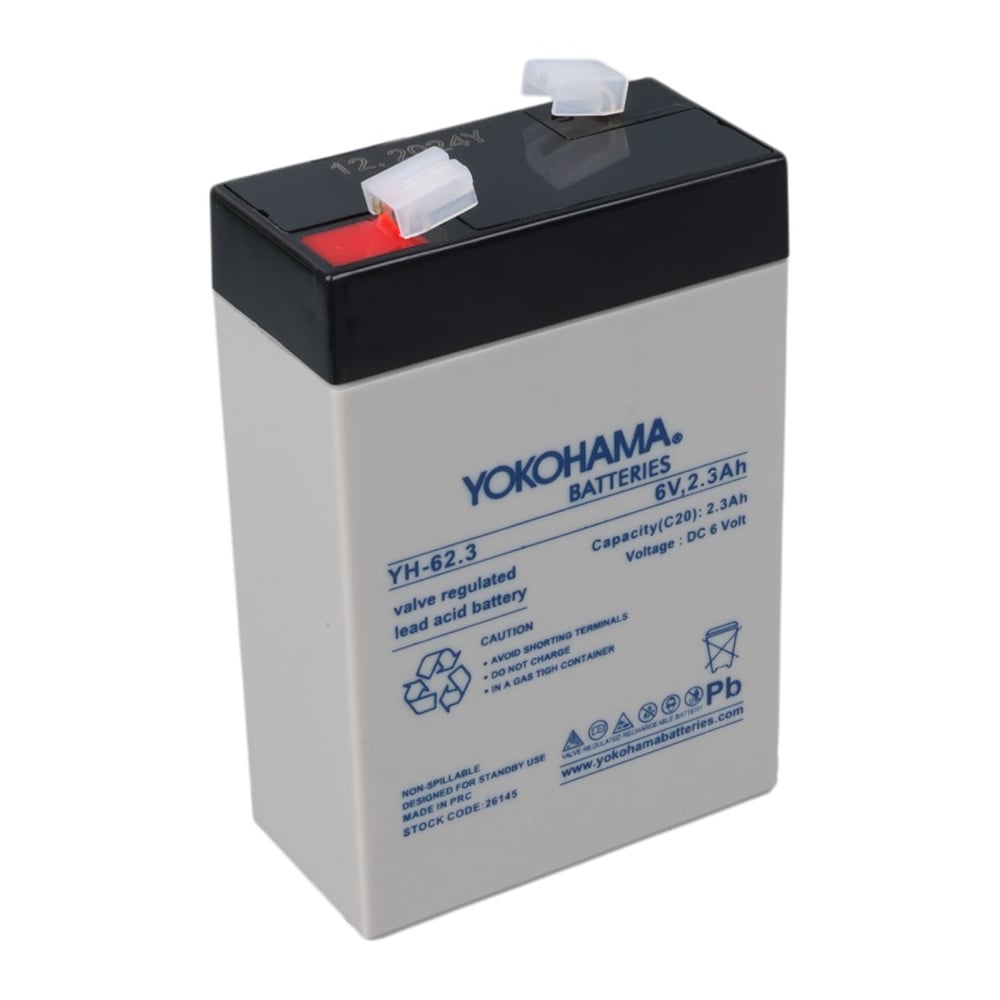 YOKOHAMA YH-62.3 6 VOLT - 2.3 AMPER AKÜ (101 X 66 X 33 MM)