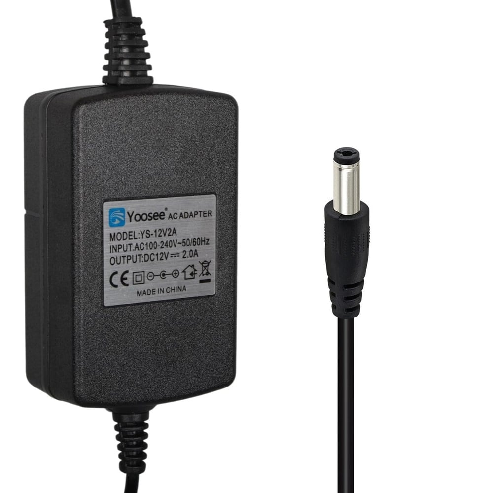 YOOSEE YS-12V2A 12 VOLT - 2 AMPER 5.5*2.5 MM UÇLU PLASTİK KASA MASAÜSTÜ ADAPTÖR