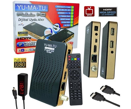 YUMATU IP TV FULL HD MİNİ UYDU ALICISI