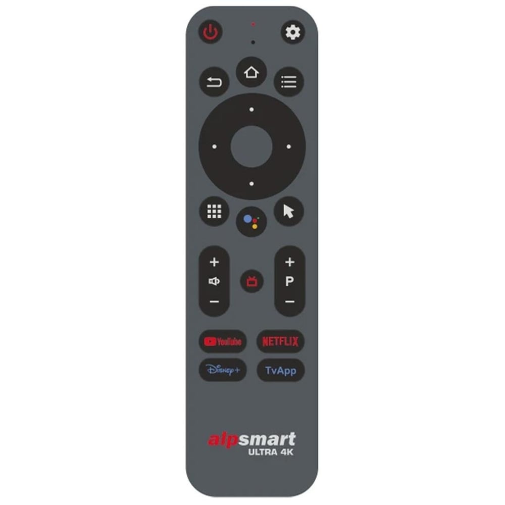 Weko Alpsmart BT Air AS514 / AS516 Ses Komutlu Youtube+Netflix+Disney Plus+Tvapp Tuşlu Android Tv Box Kumandası - Android Tv Box Kumanda