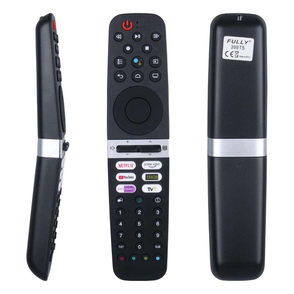 Fully Arçelik-Beko-Grundig Netflix - Prime Video - Youtube - Disney+ - Exxen -Tv+  Tuşlu Lcd Tv Kumanda (300TS) - Lcd-Led-Plazma TV Kumandaları