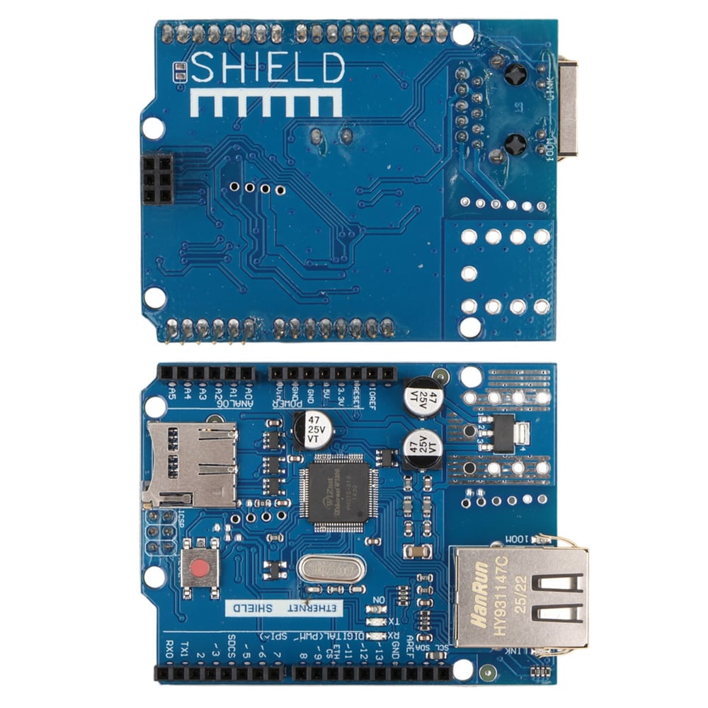 Weko Arduino W5100 Ethernet Shield Ve Micro SD Kart Modülü - Elektronik Modüller