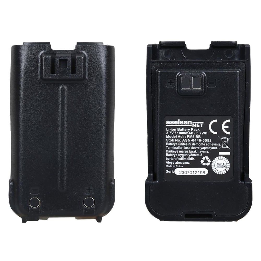 Aselsan Aselsan A446C PM5BB LI-ON 3.7V 1000mAh Yedek Lityum Batarya Pili - El Telsizleri