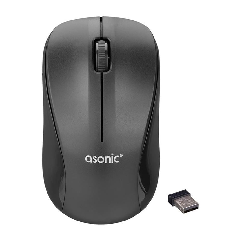 Asonic Asonic AS-WM5 Usb Siyah Optik Kablosuz Mouse - Mouse