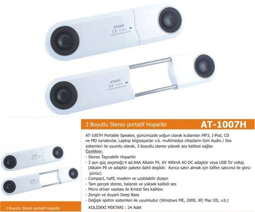 Ataba Ataba At-1007H Mp3-Bilgisayar Hoparlörü - Ses Sistemleri