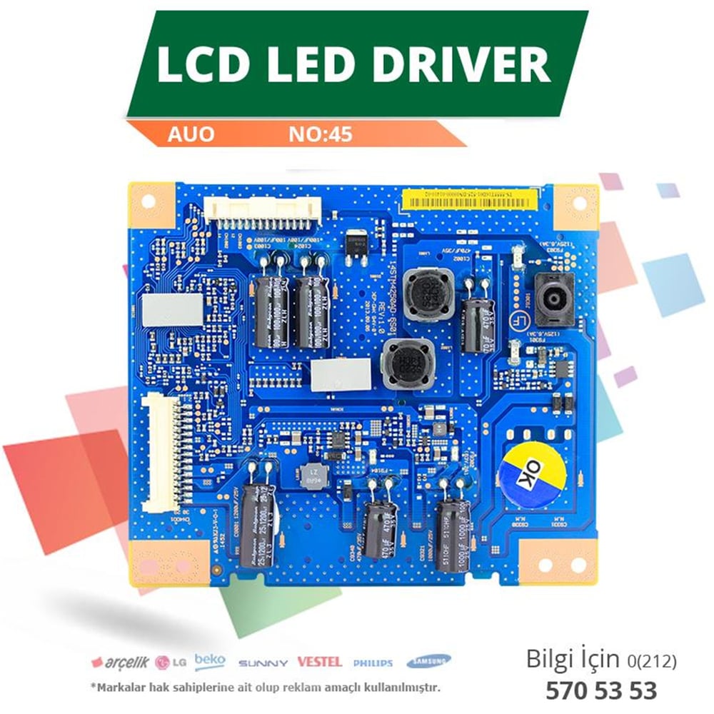 Oem AUO 14STM4250AD-6S01 REV1.0 - T500HVF04.0 - Lcd Led Driver - LCD Driver