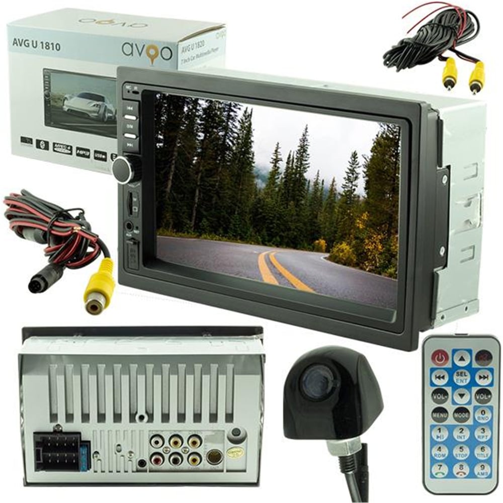 Avgo Avgo Avg-U1810 7 Tft Usb/Sd/Bluetooth Özellikli Geri Vites Kameralı Double Oto Teyp - Double Teyp