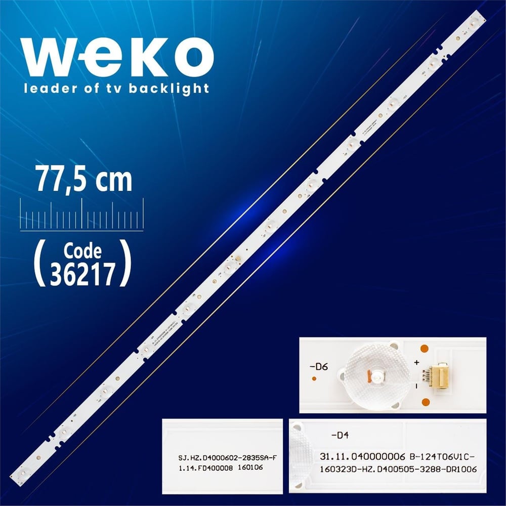 Weko Awox Awx40102- KJ40D12-ZC21FG-01 303KJ400034 (12 LEDLİ) 77.5 CM - Tv Led Bar - Tv Led Bar