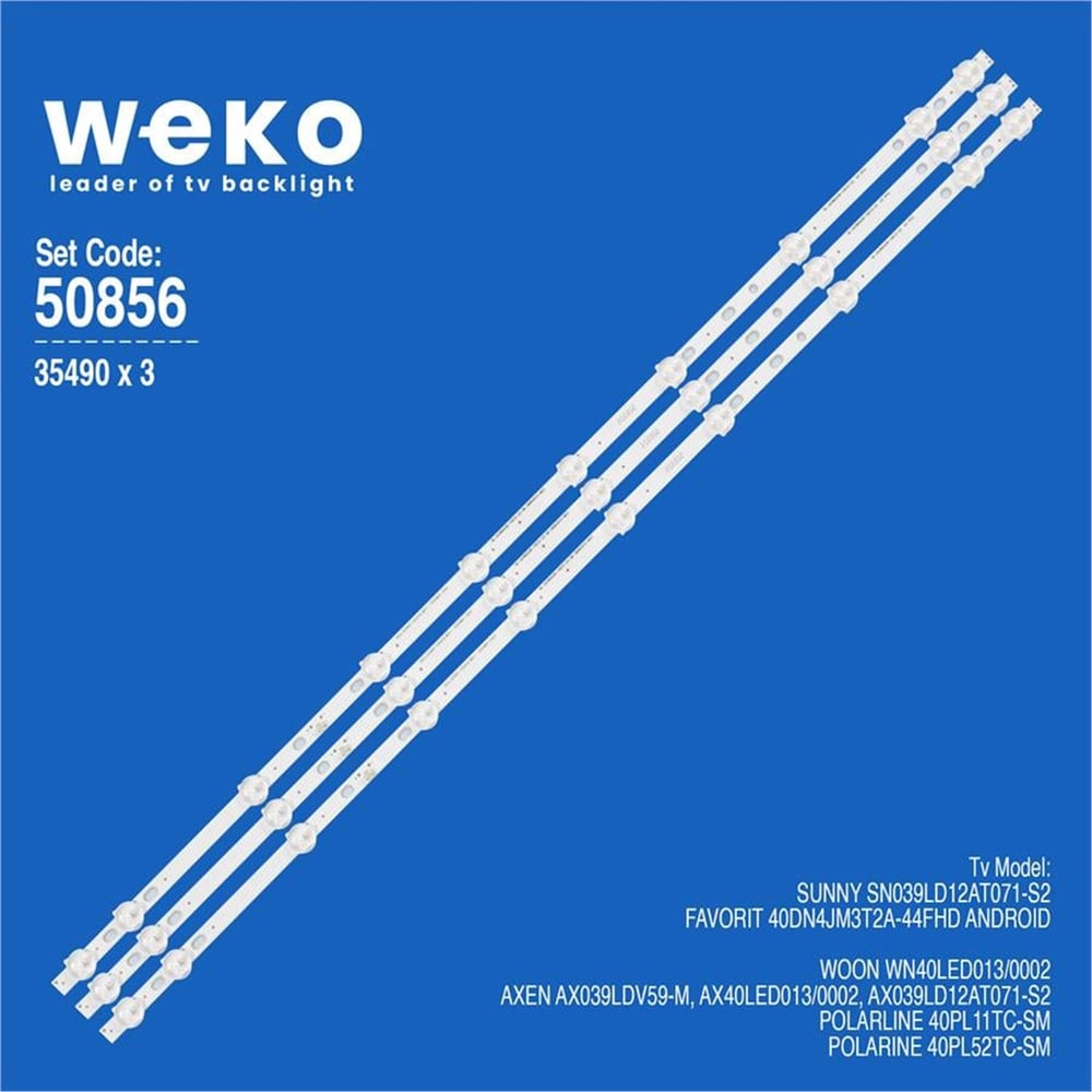 Weko Axen AX40LED013/0002 40'' İnç 3 Adet Tv Led Bar - Axen Led Bar
