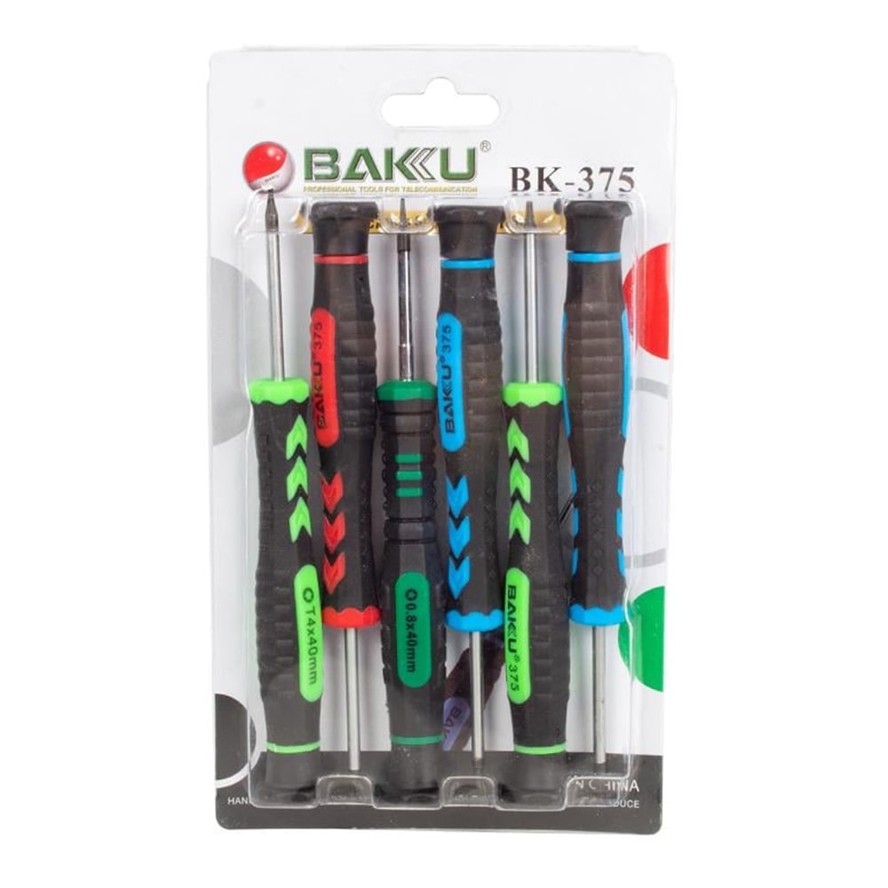 Baku Baku BK-375 Elektronikçi 6 Lı Tornavida Seti - Tornavida Tamir Setleri