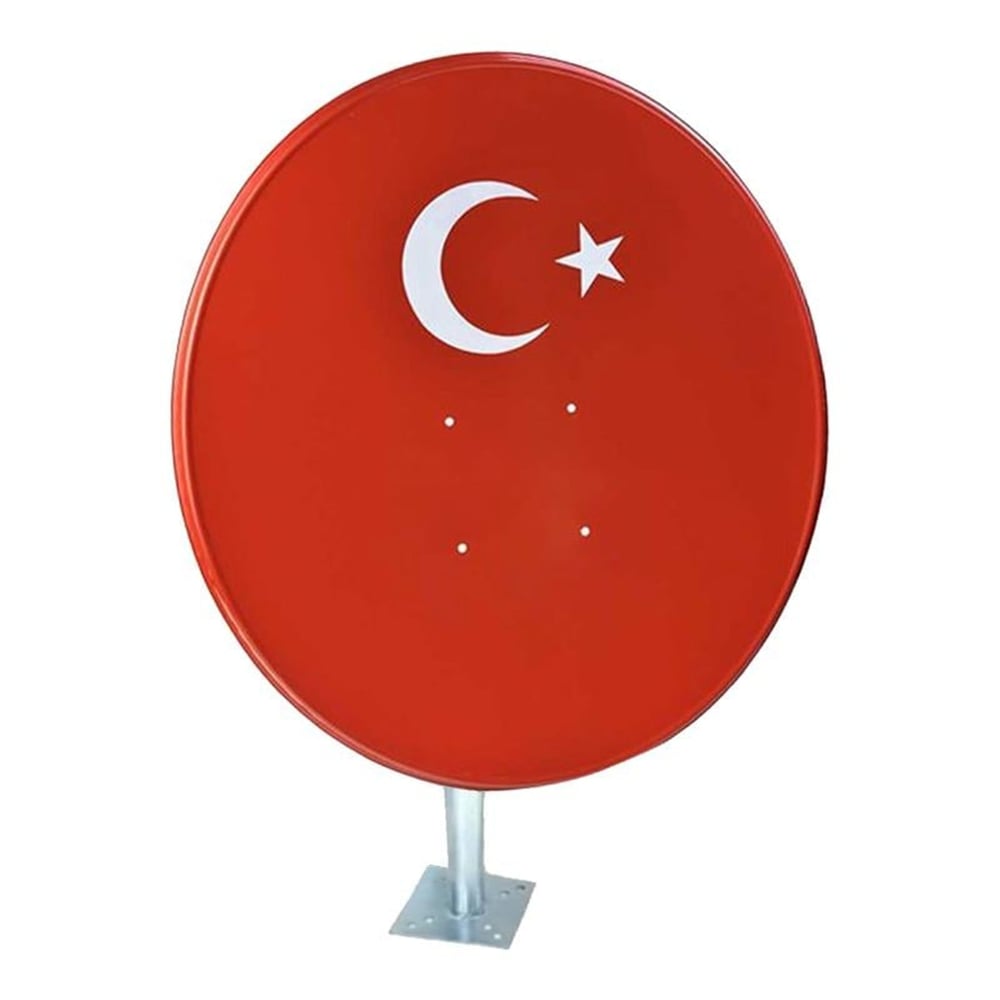 MAG Bayrak Baskılı 80 Cm Küçük Mount Ofset Çanak Anten 10'Lu Paket - Çanak Antenler