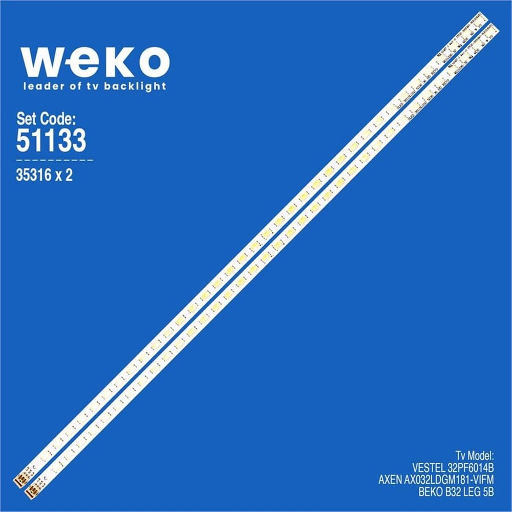 Weko Beko B32LEG5B 32'' İnç 2 Adet Tv Led Bar - Axen Led Bar