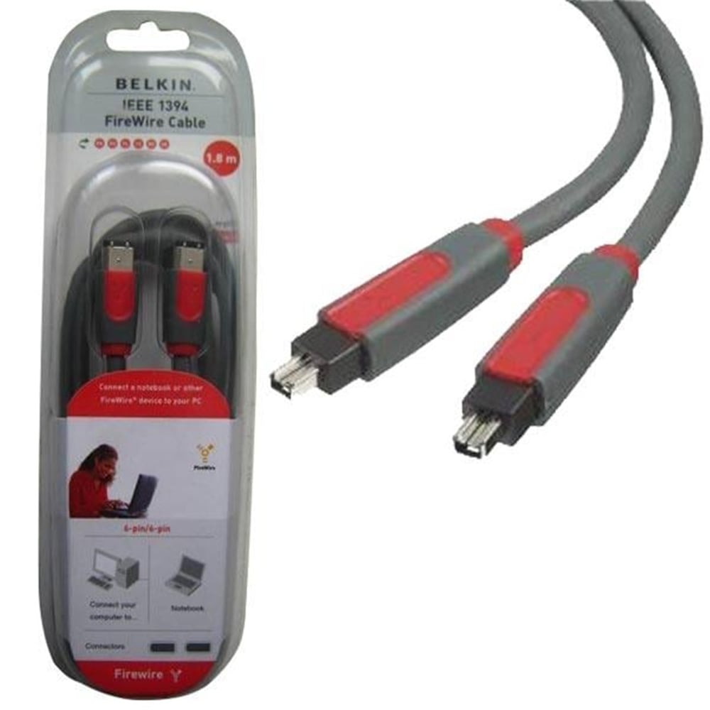 Belkin Belkın Cf1000Aed06 Ieee 1394 1.8 Metre Fırewıre Kablo () - Diğer Kablo Çeşitleri