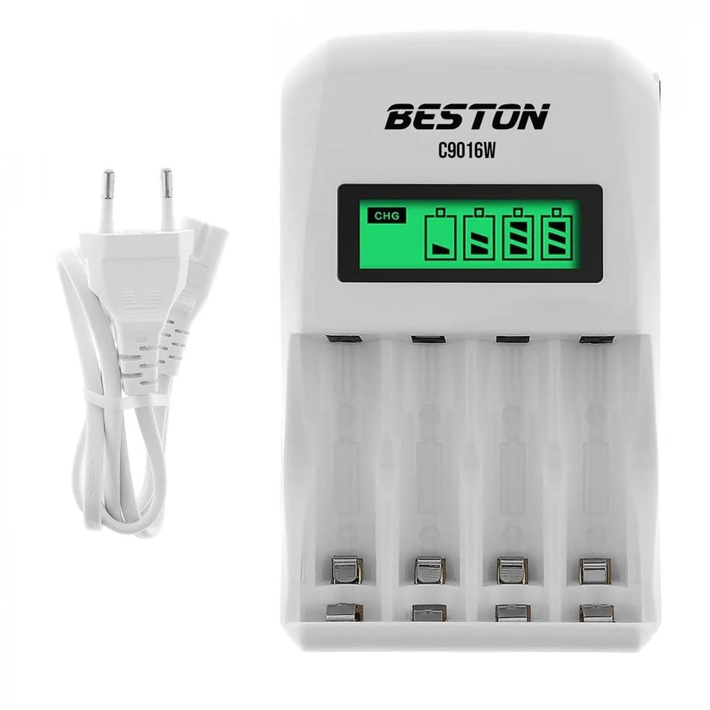 Beston Beston C9016W Lcd Ekran AA 1800mah AAA 900mah Ekranlı Süper Hızlı Pil Şarj Cihazı - Pil Şarj Cihazları