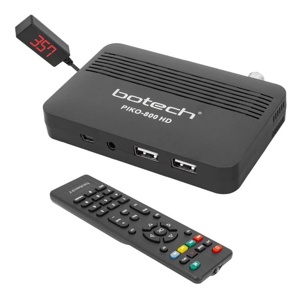 Botech Botech Piko 800 IP Tv Destekli Full HD Mini TKGS'li Çanaksız Uydu Alıcısı - Botech Uydu Alıcısı