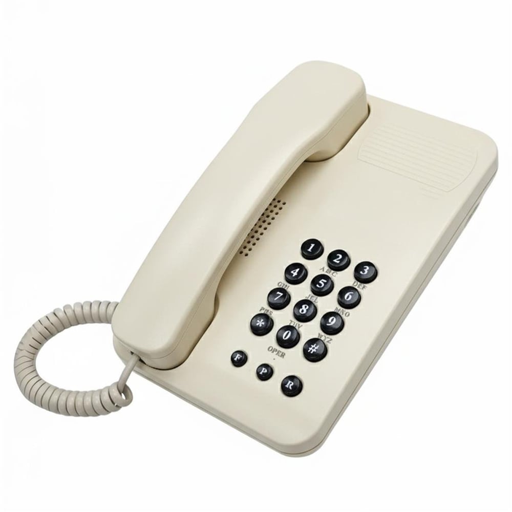 Botech Botech TK-1020 Ekransız Masaüstü Analog Santral Uyumlu Telefon (Krem) - Kablolu Telefonlar