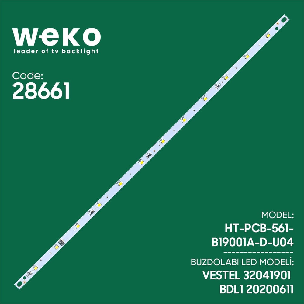 Mert-er Elektronik BUZDOLABI İÇ AYDINLATMA LEDİ BDL1 HT-PCB-561-B19001A-D-U04 20200313 12 ÇİPLİ - Kategorisiz