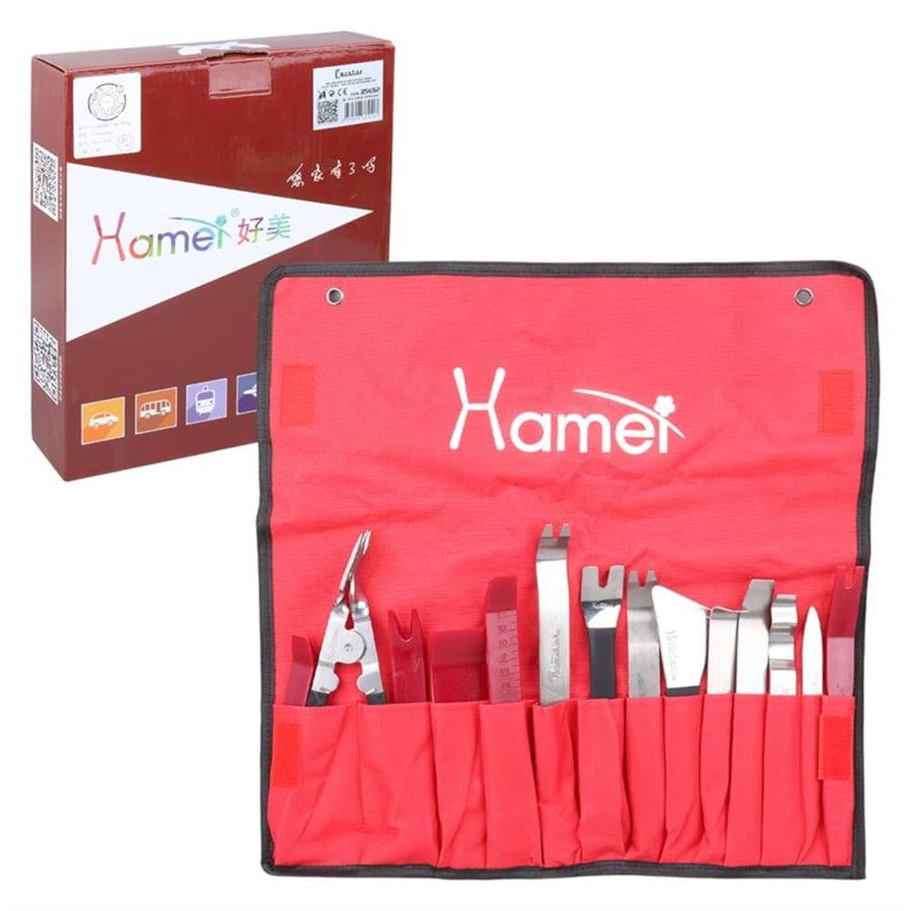 Carstar Carstar HM-1498 Araç İçi Ses Sistemi Sökme - Lastik Sökme -  Kapı Düzeltme Çıkarma Seti - Oto Aksesuarları