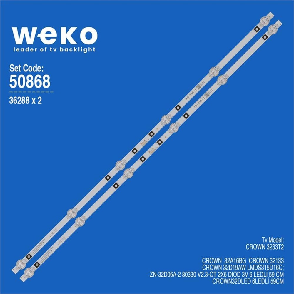 Weko Crown 32D19AW 32'' 2 Adet Tv Led Bar - Crown Led Bar