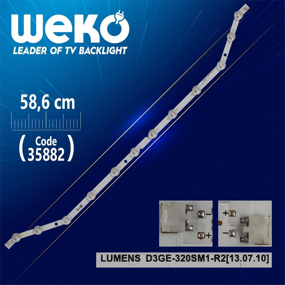 Weko D3GE-320SM1-R2 - 12 Ledli 58.6 Cm - WK-1344 Led Tv Bar - Tv Led Bar