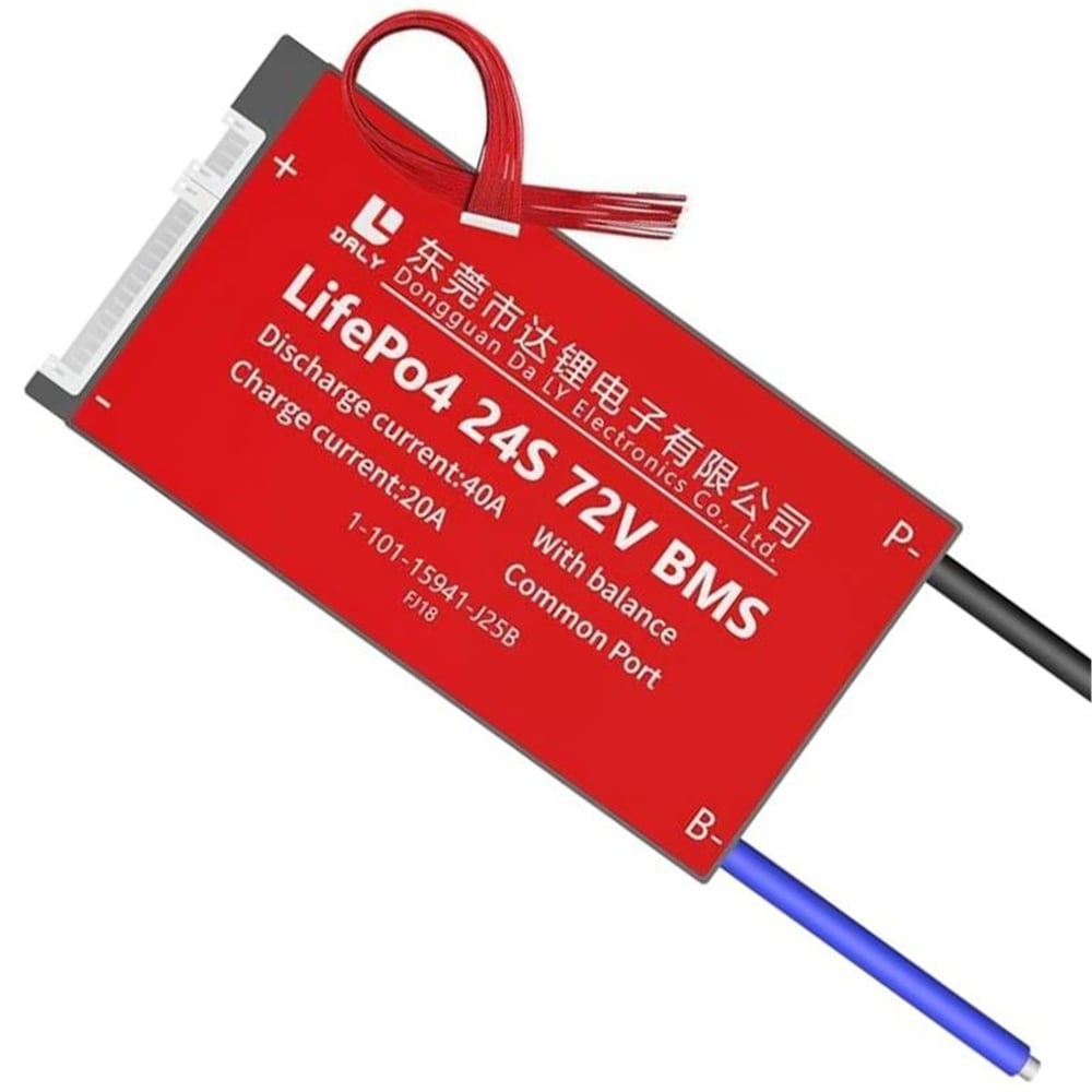 Oem Daly Lifepo4 Bms 24S 40A Balanslı - Ortak Port - Pil Koruma Devresi BMS