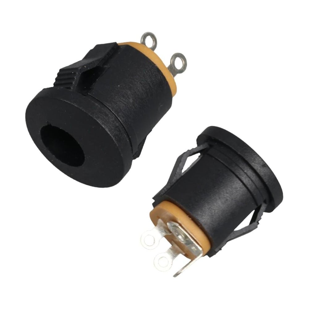 Oem Dc Jak 2.1Mm Yuvarlak Geçmeli Siyah (IC-257B) - Fiş - Jack - Şase