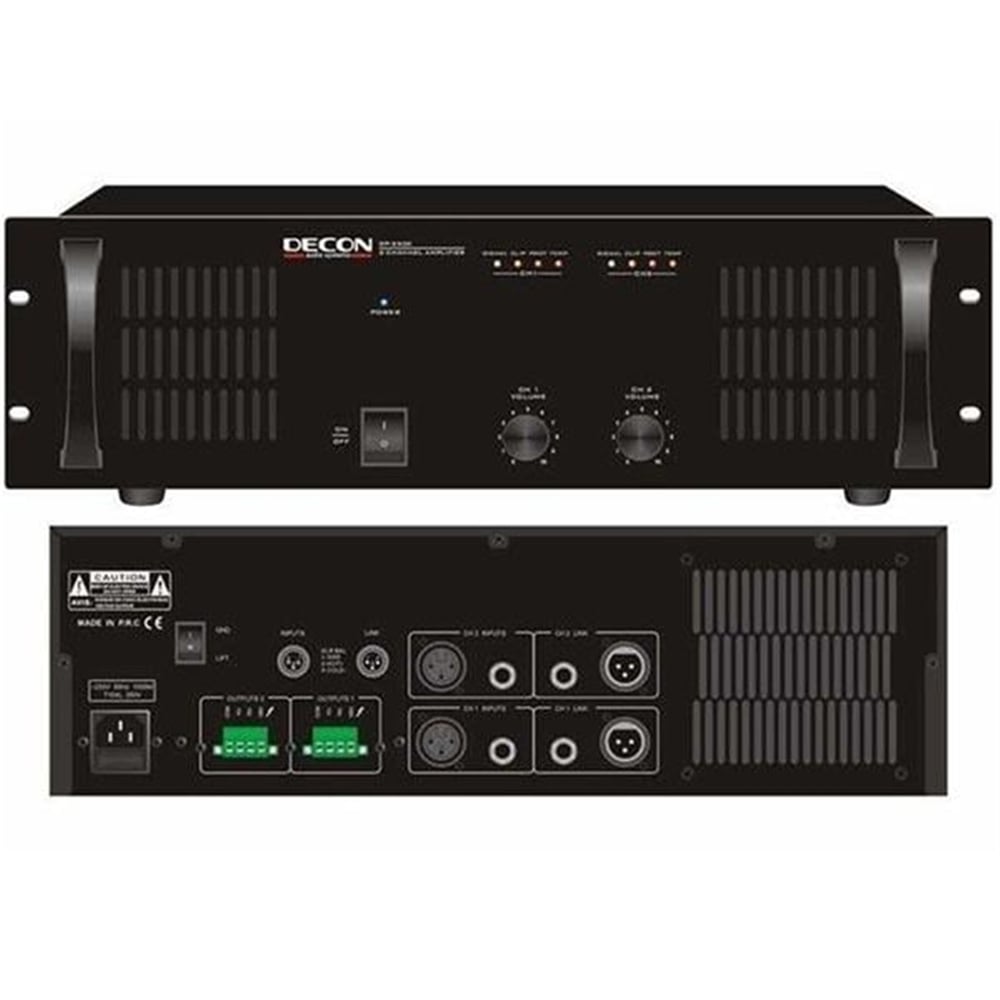 Decon Decon DP-2500 2 X 500 Watt Trafolu Power Anfi - Seslendirme Amfileri