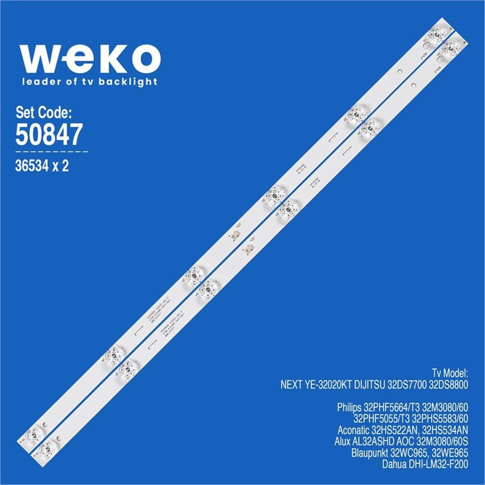 Weko Dijitsu 32DS8800 32'' İnç 2 Adet Tv Led Bar - Dijitsu Led Bar